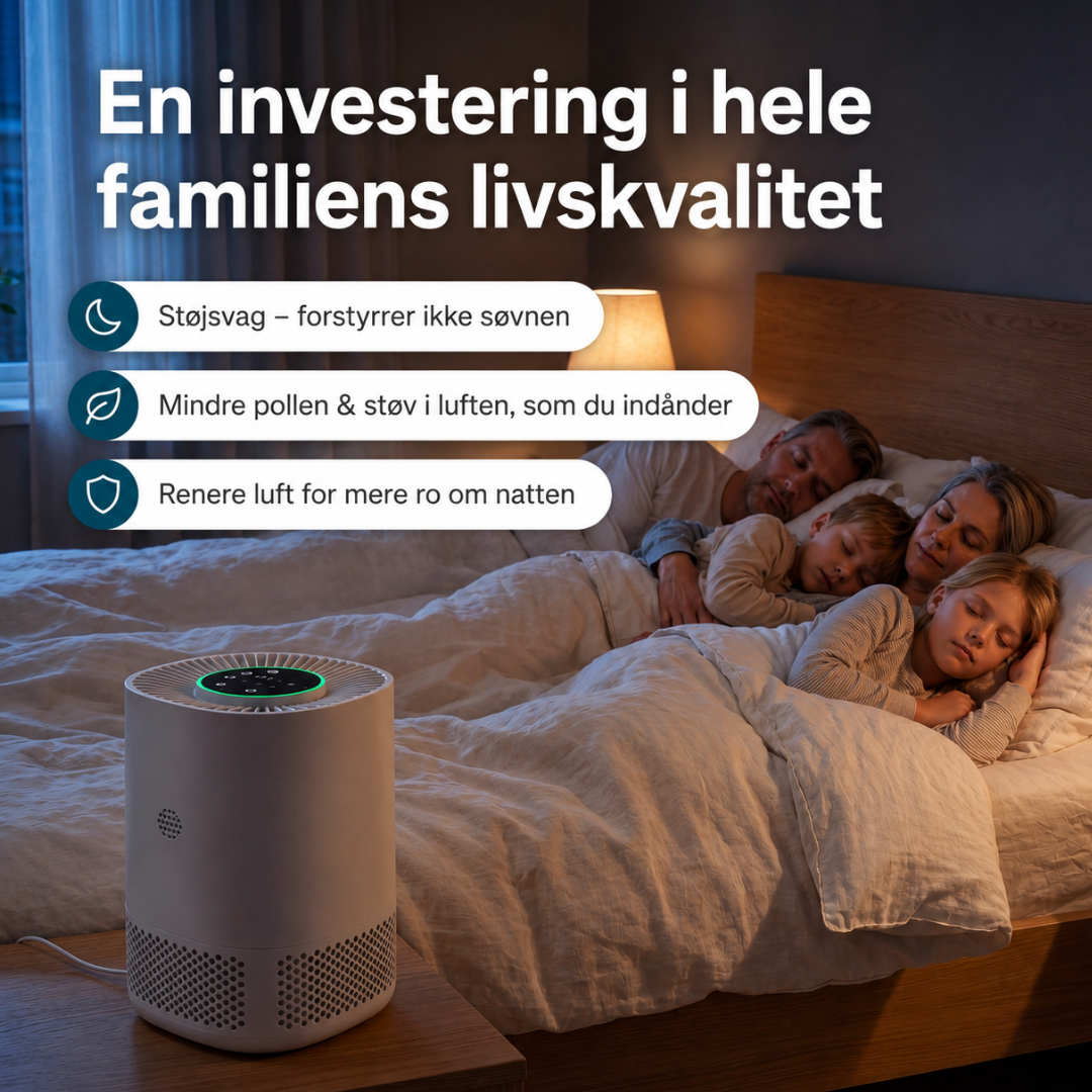 ArcticAir™ - Soveværelsets luftrenser for allergikere