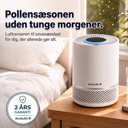 ArcticAir™ - Luftrenser til soveværelset designet til personer med pollenallergi