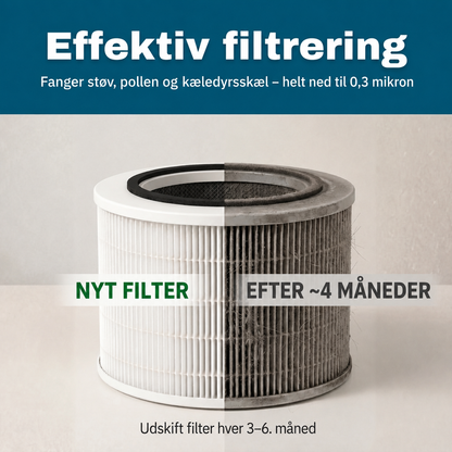 ArcticAir™ - Soveværelsets luftrenser for allergikere